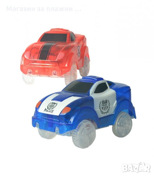 КОЛИЧКА ПОЛИЦЕЙСКА КОЛА ЗА СВЕТЕЩА ПИСТА МЕДЖИК ТРАКС - код 2602, снимка 1
