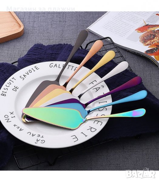 МЕТАЛНА ЛОПАТКА ЗА СЕРВИРАНЕ НА ТОРТА - код 3037, снимка 1