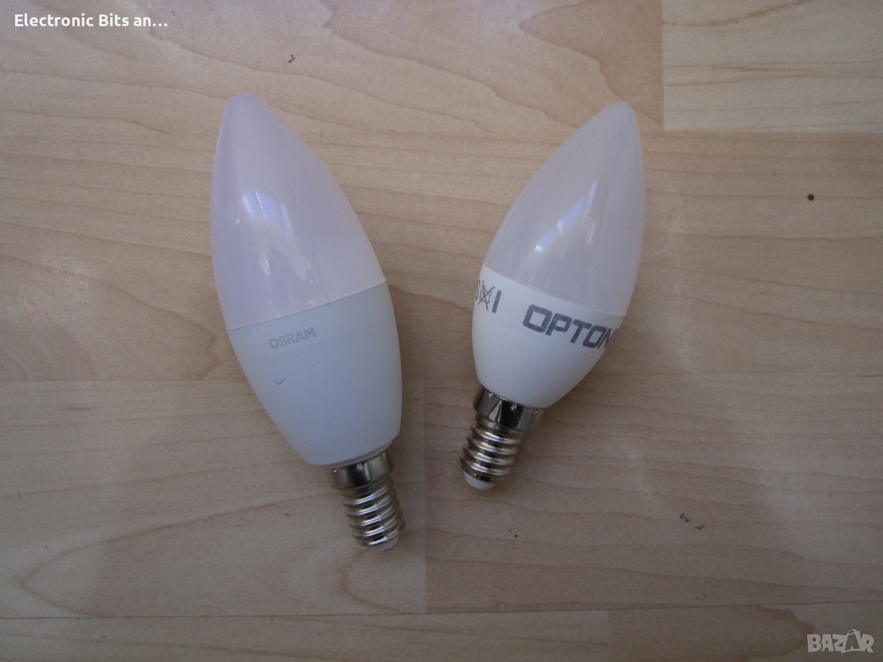 LED крушки тип "свещ", цокъл Е14, снимка 1