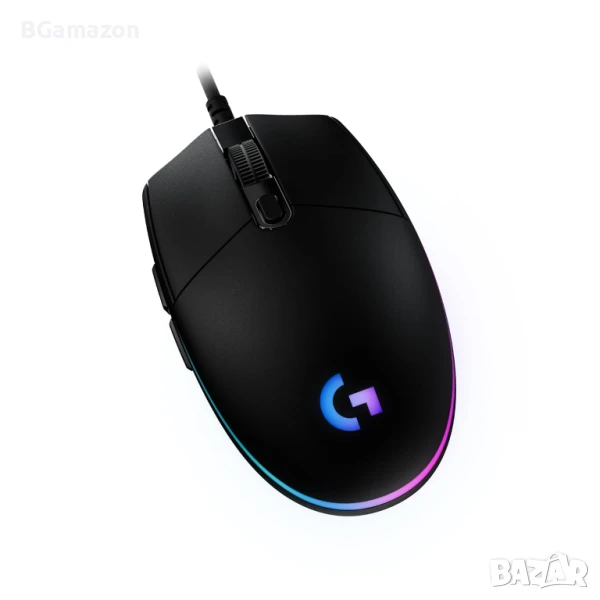 НОВА, тествана геймърска мишка Logitech G203 LightSync с кабел, 8000 DPI, Rainbow Optical Effect..., снимка 1