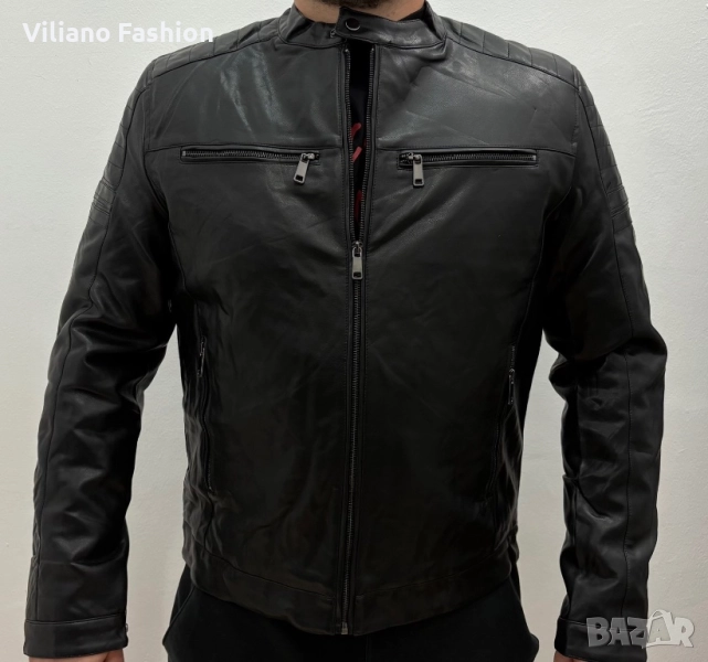 Мъжко кожено яке изкуствена кожа, снимка 1