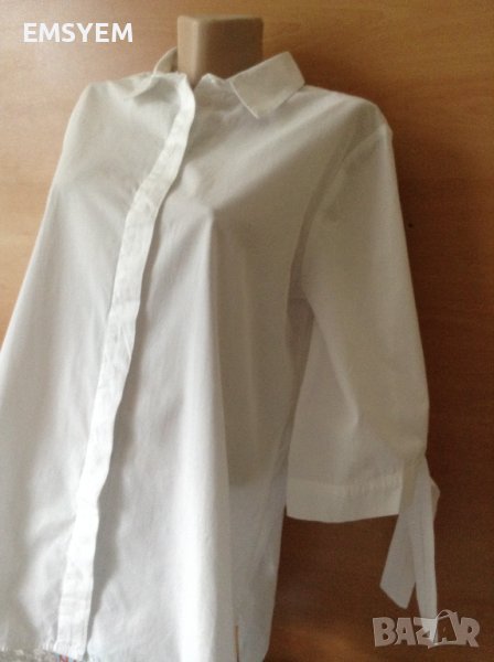 Дамска ризка , бяла , памук , снимка 1