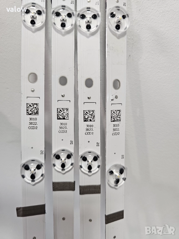 Комплект подсветка ЛЕД LED диоди лента ТВ Hitachi 55HK5300W дисплей VES550QNDH, снимка 1