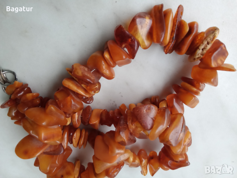 Натурален кехлибар гердан, снимка 1