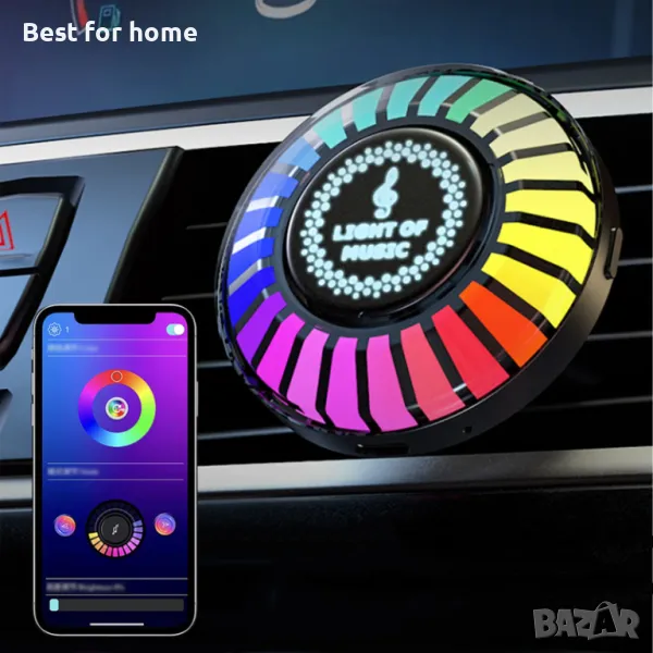 Мини диска лампа- - за автомобил, камион за дома- ММВ F5, снимка 1