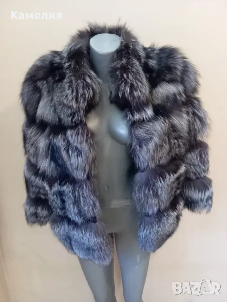 Палто от сребърна лисица , снимка 1