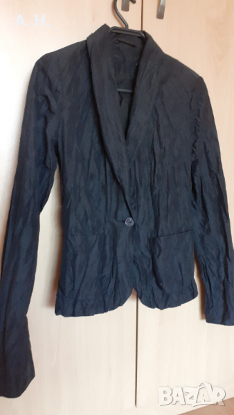 Дамско черно сако, снимка 1