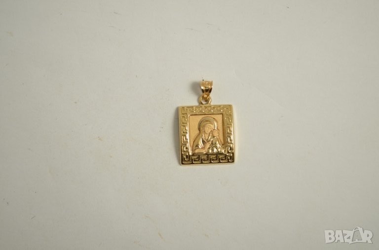 нова златна висулка Богородица С 44414-17, снимка 1