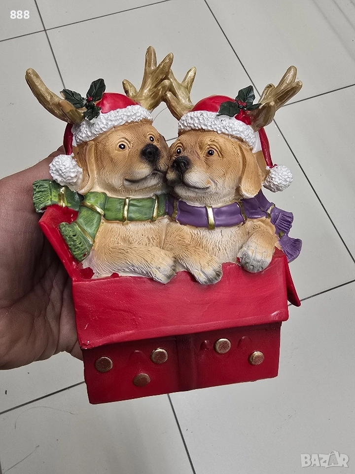 коледни фигурки кученца , снимка 1