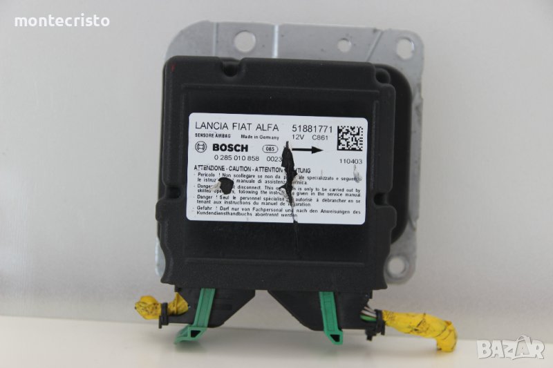 Централа airbag Fiat Doblo (2010-2015г.) 51881771 / 0 285 010 858 / 0285010858, снимка 1