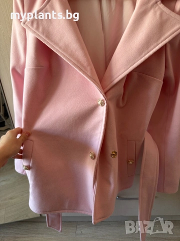 Страхотно розово палто Mon Cher, снимка 4 - Палта, манта - 53657837