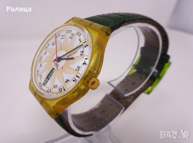 SWATCH Кварцов часовник с ден и дата, снимка 5 - Дамски - 44767264