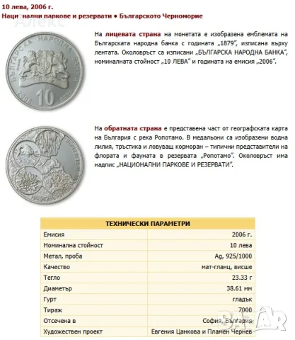 Монета Българското Черноморие – Ропотамо  