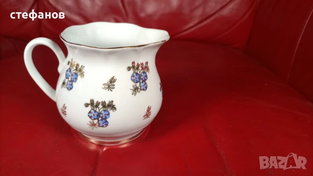 Порцеланов комплект за кафе, две канички, захарничка, снимка 15 - Сервизи - 50527344