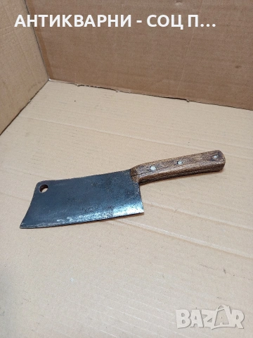 Соц Стар Ръчно Кован Масивен Сатър 0.820кг. НОМЕР 1639., снимка 3 - Антикварни и старинни предмети - 53699135