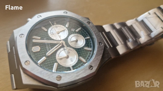 Чисто Нов Sapphero Royal Oak мъжки водоустойчив изчистен и стилен часовник, снимка 2 - Мъжки - 51239192