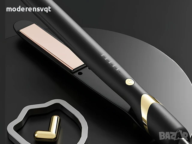 Преса за коса с регулируеми 2в1 къдрици и изправяне на косата керамична, снимка 2 - Преси за коса - 50993994