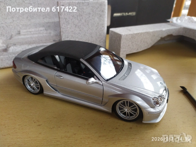1:18 Mercedes-Benz CLK (C209) DTM AMG Cabrio - Kyosho, снимка 5 - Колекции - 53392754