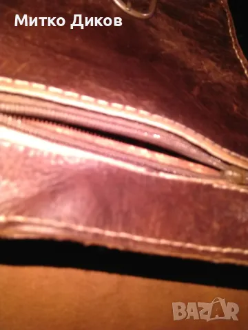 Чанта естествена кожа за през рамо №12 размер 28х21см, снимка 5 - Чанти - 47856130