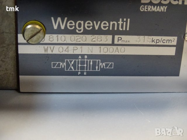 Хидравличен разпределител BOSCH WV04P1N100A0 directional control valve, снимка 3 - Резервни части за машини - 41491000
