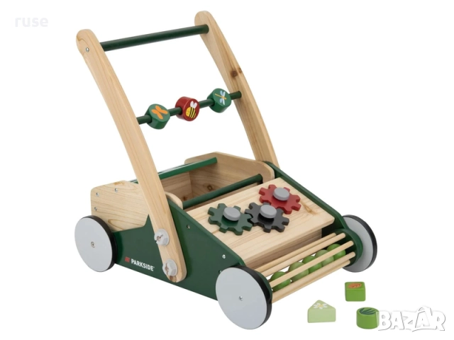 НОВИ! Дървена проходилка Уокър с активности, снимка 4 - Проходилки - 52400596