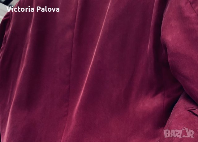 Красиво сако сребриста коприна, снимка 4 - Сака - 40342952