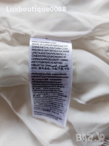 Използвано в отлично състояние зимно пухено яке Calvin Klein L, снимка 4 - Якета - 52868514