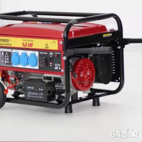 Генератор за ток 3.5KW BR PROFESSIONAL Монофазен С Вградена Автоматика БЕНЗИН-ГАЗ, снимка 2 - Генератори - 39360481