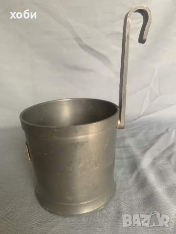 мерителна мярка 1/2 децилитър  Калаена, снимка 2 - Антикварни и старинни предмети - 51394655