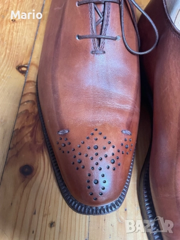  Campanile мъжки обувки кожени 42.5, снимка 4 - Официални обувки - 52774346