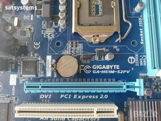 Дънна платка Gigabyte GA-H61M-S2PV Socket LGA1155, снимка 8 - Дънни платки - 47980661