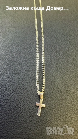 Сребърен  синджир кръст silver 925 чисто нови prasten lanec sinjir, снимка 2 - Колиета, медальони, синджири - 53742762