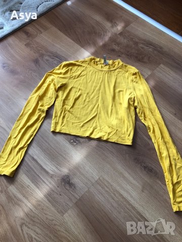 Блуза патешко жълто, снимка 3 - Блузи с дълъг ръкав и пуловери - 40459258