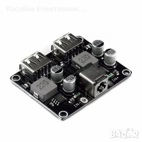 XFW-KC42-2 Модул за бързо зареждане на телефон 2xUSB Quick Charge порта QC3.0 6V-32V 24W, снимка 5 - Друга електроника - 47913634