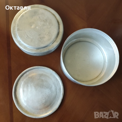 Стара алуминиева мярка, кутия за храна, снимка 3 - Кутии за храна - 52745721