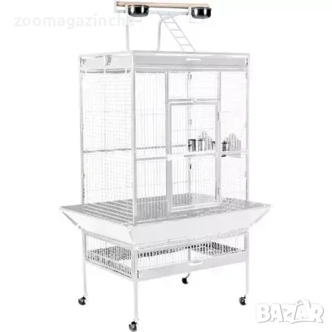 Клетка за едри и средни папагали на масивна стойка