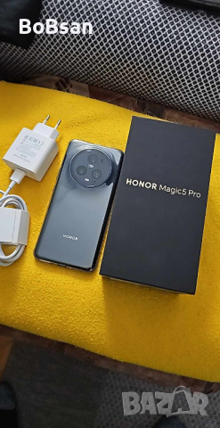 Honor Magic 5 Pro Black 12/512 Dual Sim Perfect, снимка 2 - Други - 44559381