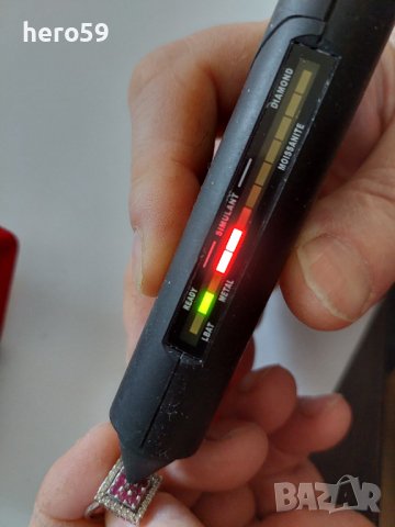 Дамски златен 18 к.пръстен с рубини и брилянти, снимка 9 - Пръстени - 36150270