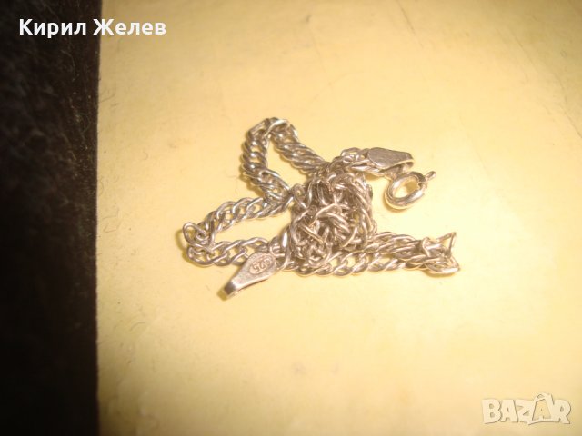 СРЕБЪРНА ГРИВНА СРЕБРО 925 ФИНА РЕТРО ВИНТИДЖ АРТ МАЙСТОРСКА ИЗРАБОТКА ПЛЕТКА 25600, снимка 12 - Гривни - 35858818