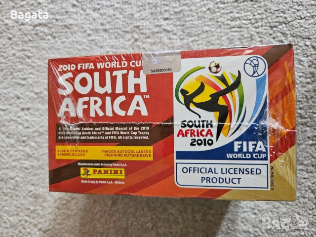 Panini FIFA World Cup South Africa 2010 стикери нови, кутия с 100 пакета