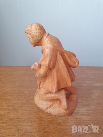 Стара дървена фигура, снимка 3 - Антикварни и старинни предмети - 41078912