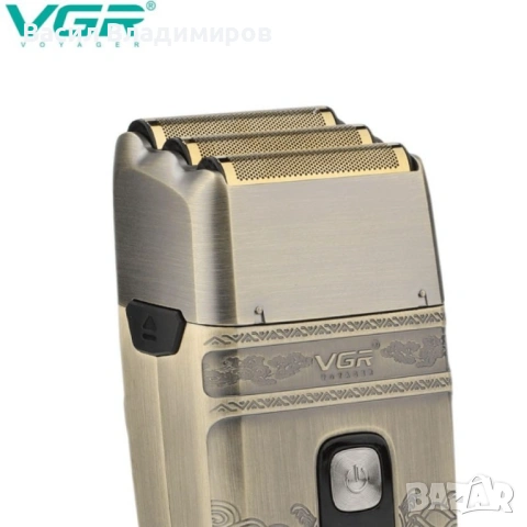 Електрическа самобръсначка с тройна титанова мрежа V-335, снимка 3 - Електрически самобръсначки - 53038726