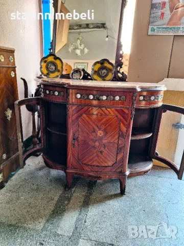 Бароково витринно шкафче , снимка 6 - Шкафове - 48781518