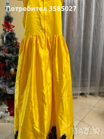 Жълта рокля за рожден ден и специални събития, снимка 5 - Детски рокли и поли - 52860040