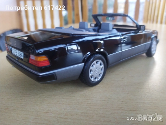 1:18 Метален модел на Mercedes  Benz  300 CE-24 Cabriolet W124 Norev, снимка 12 - Колекции - 53113690