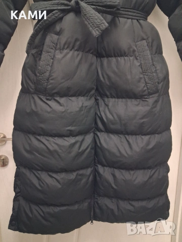 Дамско дълго Черно зимно яке , снимка 2 - Якета - 52060807