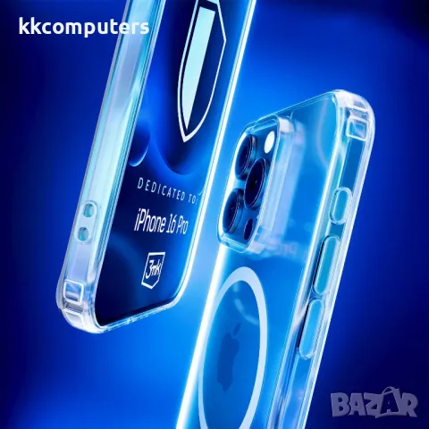 Калъф PVC Mutural Прозрачен /Сива рамка/ за iPhone 16 Pro 6.3 Баркод : 3130825, снимка 3 - Калъфи, кейсове - 48132863