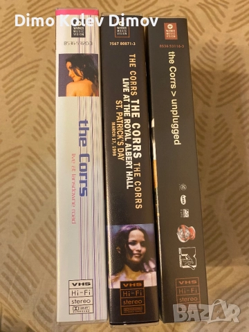 The Corrs VHS Видео Касети Оригинали, Колекция, снимка 2 - Други музикални жанрове - 52548548