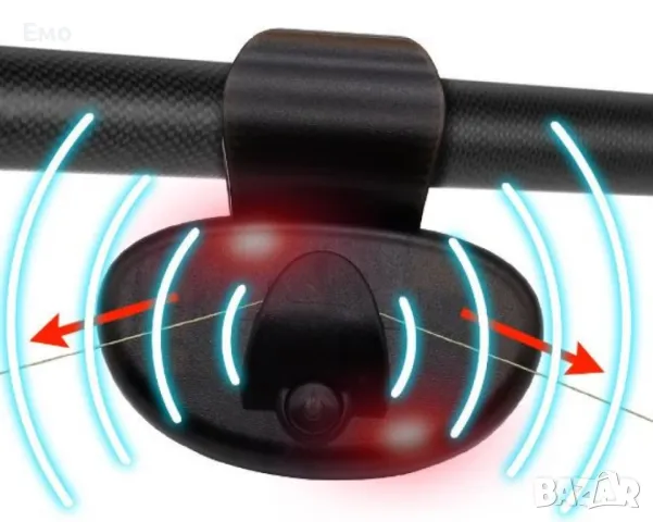 Риболовен сигнализатор за въдица със звук и LED аларма, снимка 6 - Такъми - 47753277