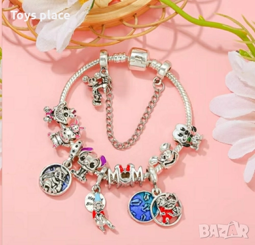 Гривна с талисмани тип Pandora Лило и Стич Lilo and Stitch , снимка 18 - Други - 50664782